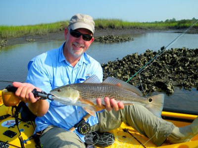 Mark with his 1st Redfish in August