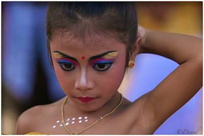 Make up for Legong dance.