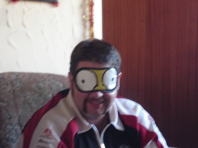 Matthew with his Homer eye shades.JPG