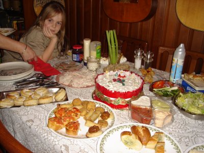 The Christmas day tea buffet - YUM.JPG