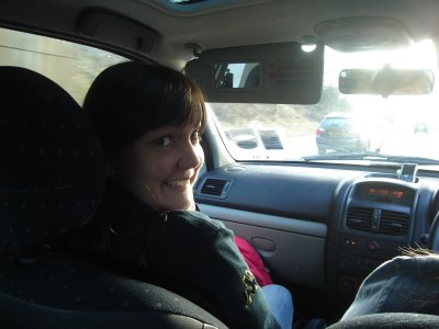 The drive down south in Ruth's car.JPG