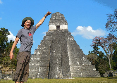 Tall Dude at Tikal National Park
