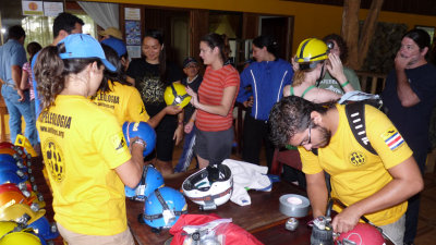 Distributing Cave Helmets