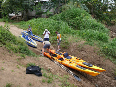 Kayaks at Starting Point