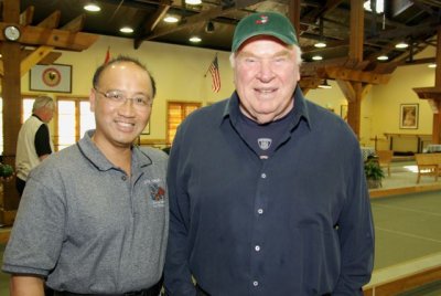 Me and some Football guy at his Bocce Ball Tournament 2008