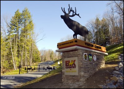 Entrance to Elk Country Visitors Center