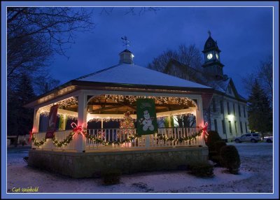 Gazebo lights.