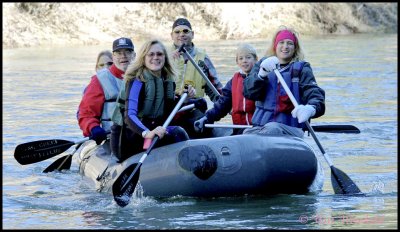 Happy paddlers