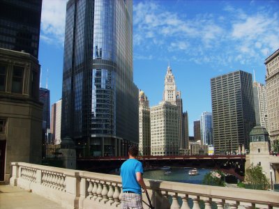 Facing Michigan Ave.