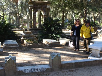 At Johnny Mercer's grave
