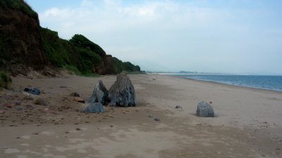 Mysterious stones at Bunawonder Beach
