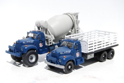Athearn MACK model B concrete comapny trucks