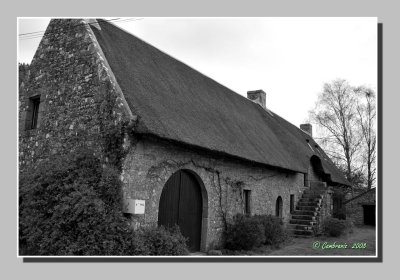 Breton house and its thatched roof