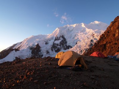 Camp at Nido de Condores, 5450m, 17,880ft