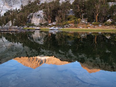 Gem Lake reflects Mount Dade