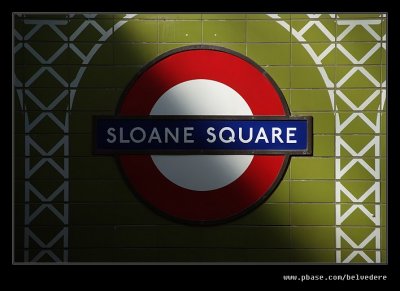 Sloane Square Underground Sign, London
