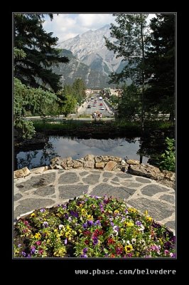 Banff Townsite from Cascades of Time Gardens