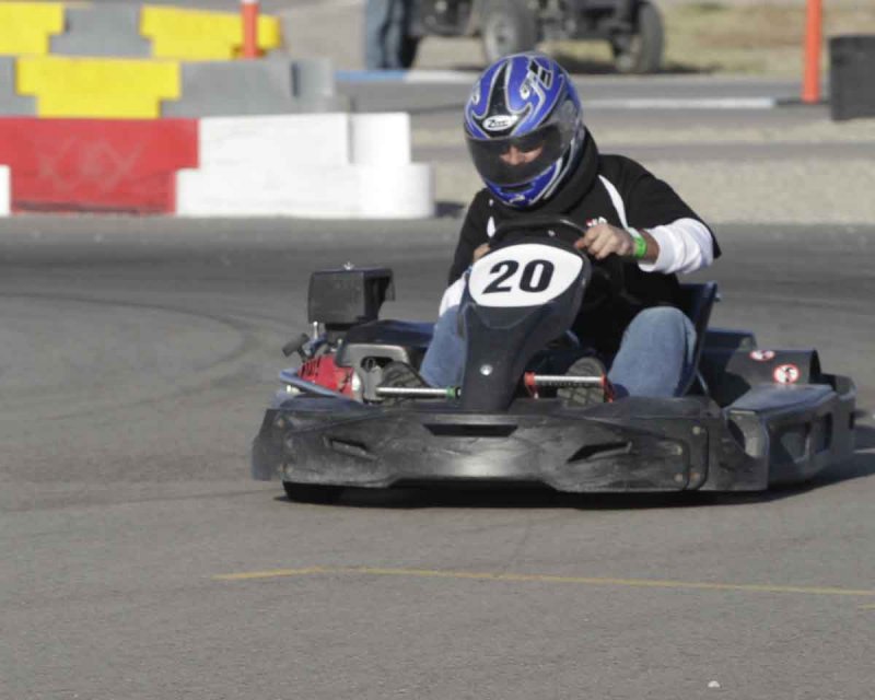 Kart racing at Miler Raceway, Utah