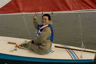 Our Friend Patrick from Xi'an China  First Sailing Experience