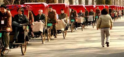 Pedicab caravan