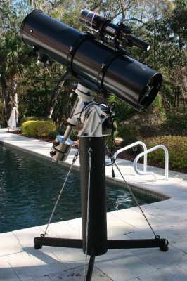 Astro-Physics AP900 mount , 10 f/4.7 Orion Telescope,  Stellarvue 80mm f/6 guide scope