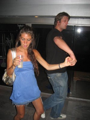 The Russian pulling a few moves