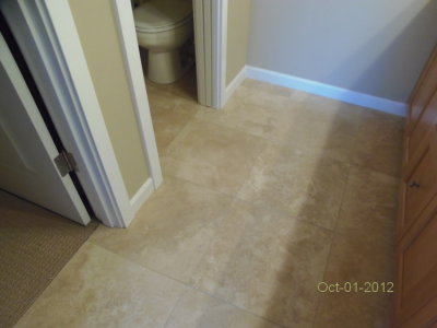 Master bath floor