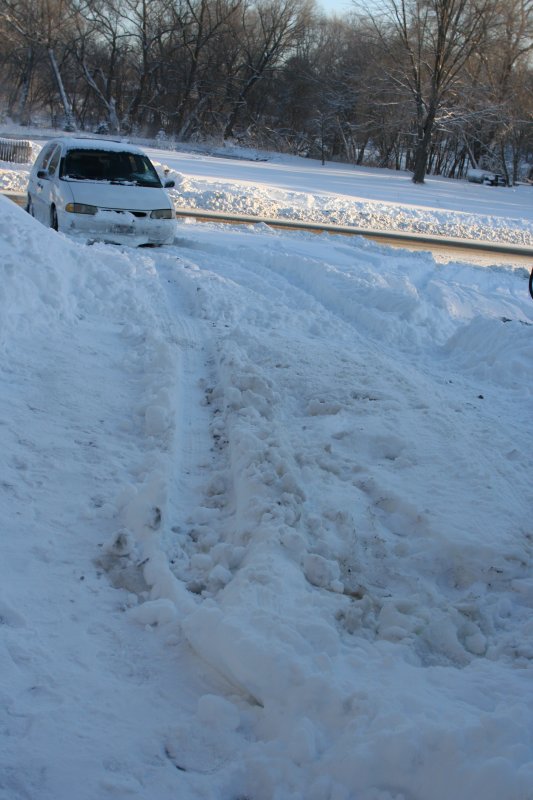 Got Stuck in the Driveway