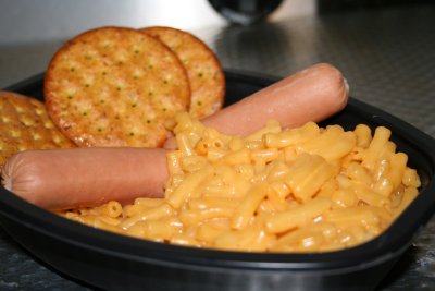 Mac N' Cheese/Hot Dogs/Veggie Crackers