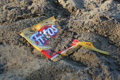 Someone's Frito Bag in the Sand~