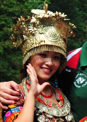 Miao Girl in Zhangjaijie National Forest Park