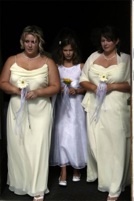 Bridesmaids enter