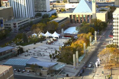 View of Sir Winston Churchill Square & Edmonton City Hall