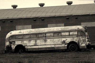 Old passenger bus