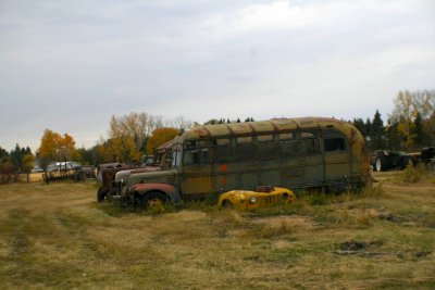 How about an old army bus?