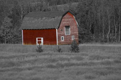 The old red barn