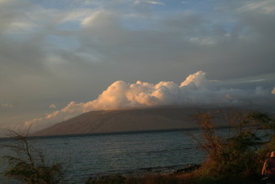 CLOUDS FORM OVER MOLOKAI