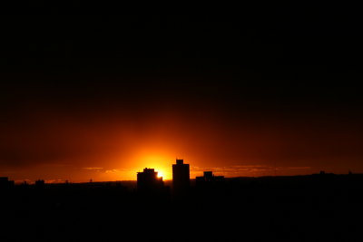 Sunset over Edmonton