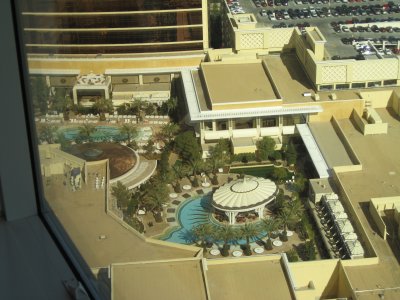 Pools between the towers