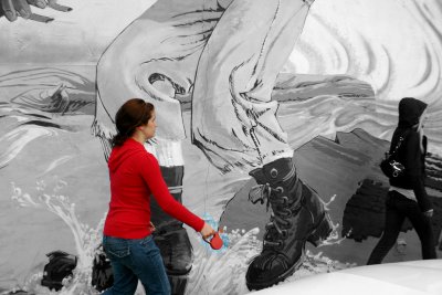 Into the mural