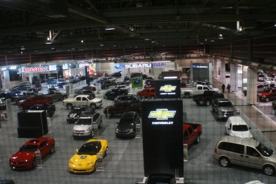 Car show during the Brier