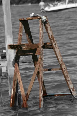 Old lake ladder
