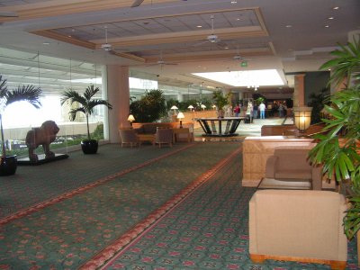 Hyatt Hotel lobby within Orlando airport