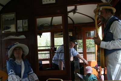 Some of the colorful period characters we encountered on the trolley