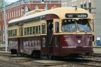 Another of the restored trolley cars