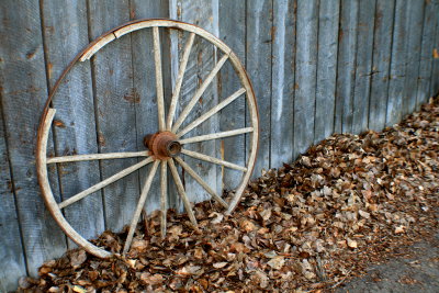 Rusty old wheel