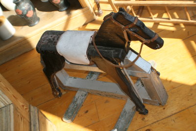 Old fashioned wooden horse