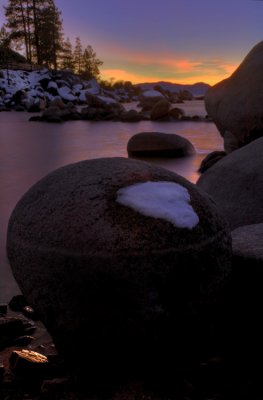 Lake Tahoe Winter Sunset 