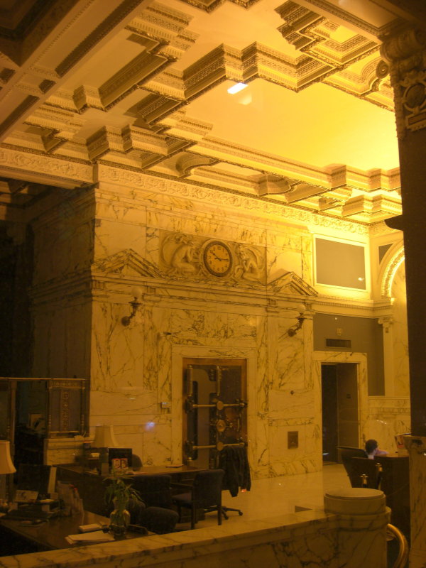 Bank Safe inside the first location of Bank of America.  Originally called Bank of Italy