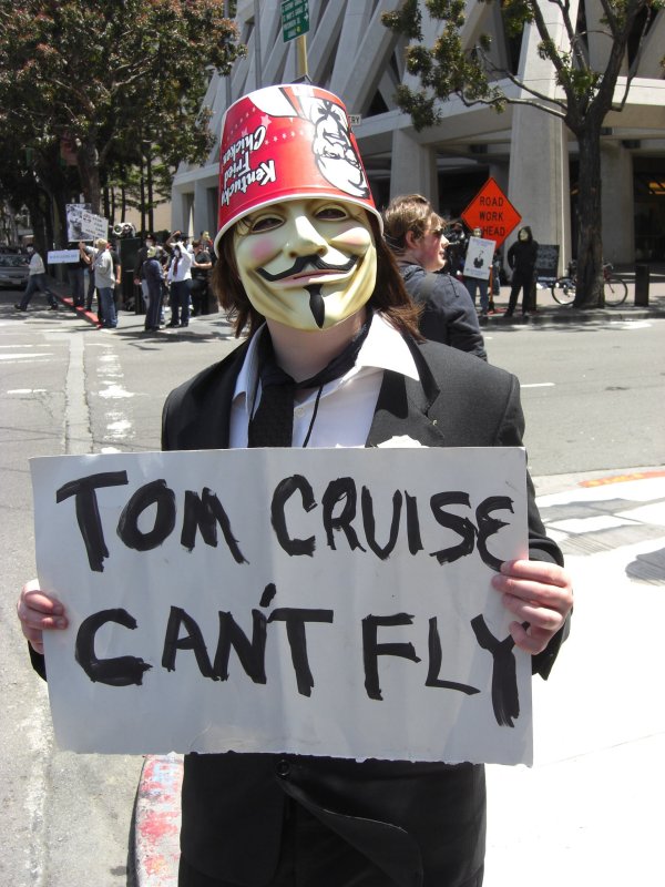 Activist against Scientology; we have eccentric activists you see